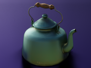 KETTLE LOW POLY GAMEREADY 3D Model