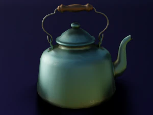 KETTLE LOW POLY GAMEREADY 3D Model