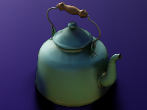 KETTLE LOW POLY GAMEREADY 3Dモデル