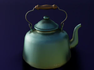 KETTLE LOW POLY GAMEREADY 3D Model