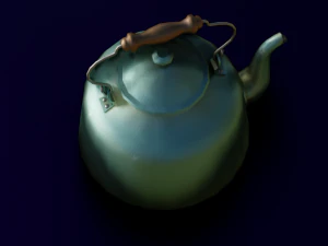 KETTLE LOW POLY GAMEREADY 3D Model