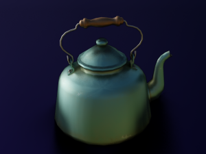 KETTLE LOW POLY GAMEREADY 3Dモデル