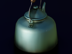 KETTLE LOW POLY GAMEREADY 3Dモデル