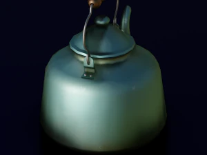 KETTLE LOW POLY GAMEREADY 3D Model
