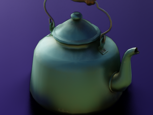 KETTLE LOW POLY GAMEREADY 3Dモデル