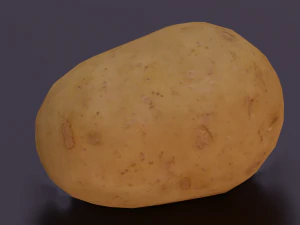 ポテトローポリゲームレディ 3Dモデル