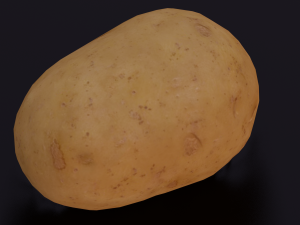 POTATO LOW POLY GAMEREADY Modelo 3D
