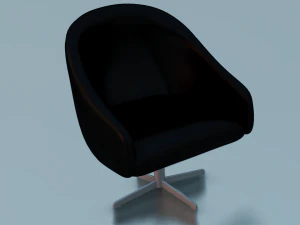 BLACK CHAIR LOW POLY GAMEREADY 3D Model