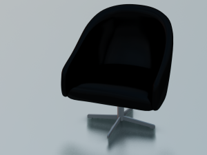 BLACK CHAIR LOW POLY GAMEREADY 3D Модель
