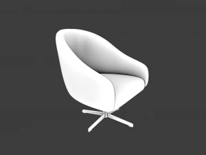 BLACK CHAIR LOW POLY GAMEREADY 3D Model