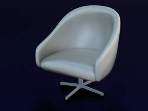 BEYAZ SANDALYE D&Uuml;Ş&Uuml;K POLİ OYUNU HAZIR 3D Model