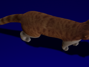 CAT LOW POLY GAMEREADY Modelo 3D