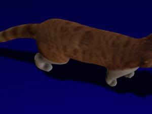 GATO LOW POLY LISTO PARA EL JUEGO Modelo 3D