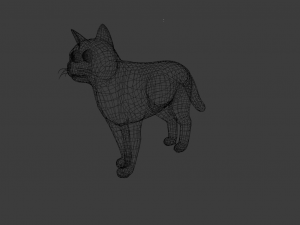 CAT LOW POLY GAMEREADY Modelo 3D