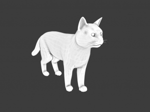 CAT LOW POLY GAMEREADY Modelo 3D