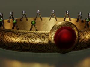 皇冠低聚游戏就绪 3D 模型