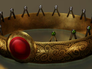 CROWN LOW POLY GAME READY 3D Model