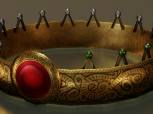 CROWN LOW POLY GAME READY Modelo 3D