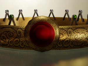 CROWN LOW POLY GAME READY 3D Model