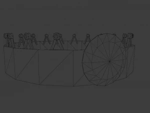 CROWN LOW POLY GAME READY 3D Model