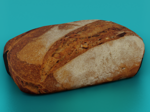 BREAD LOW POLY GAMEREADY 3D-Modell