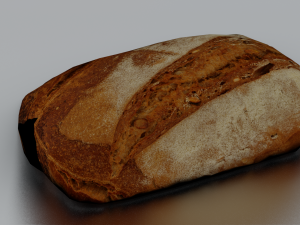 BREAD LOW POLY GAMEREADY 3D Model