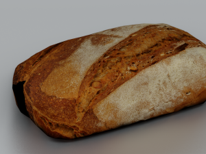 BREAD LOW POLY GAMEREADY 3D Model
