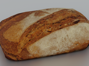 BREAD LOW POLY GAMEREADY 3D Model