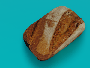 BREAD LOW POLY GAMEREADY 3D Model