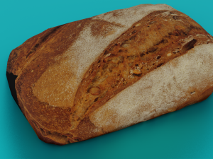 BREAD LOW POLY GAMEREADY 3D Model