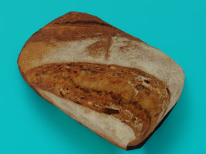 BREAD LOW POLY GAMEREADY 3D Model