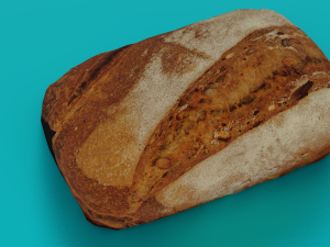 BREAD LOW POLY GAMEREADY 3D Model