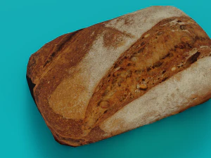 PAN LOW POLI LISTO PARA EL JUEGO Modelo 3D