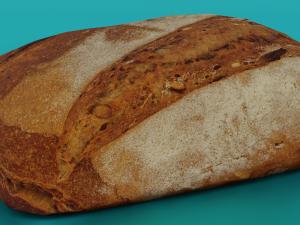 BREAD LOW POLY GAMEREADY 3D Model