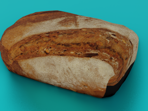 BREAD LOW POLY GAMEREADY 3D Model