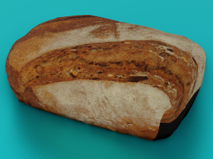 BREAD LOW POLY GAMEREADY 3D Model