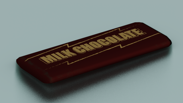 CHOCOLATE BAR LOW POLY GAMEREADY Modelo 3D .c4d .max .obj .3ds .fbx .stl .blend 