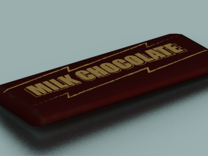 CHOCOLATE BAR LOW POLY GAMEREADY Modelo 3D