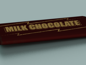 CHOCOLATE BAR LOW POLY GAMEREADY Modelo 3D