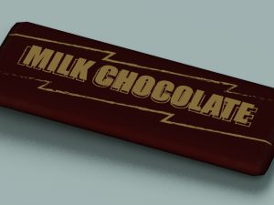 CHOCOLATE BAR LOW POLY GAMEREADY Modelo 3D