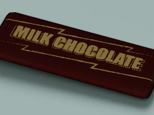 BARRA DE CHOCOLATE LOW POLY GAMEREADY Modelo 3D