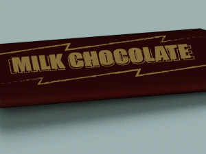 BARRA DE CHOCOLATE LOW POLY GAMEREADY Modelo 3D