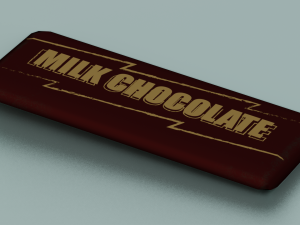 CHOCOLATE BAR LOW POLY GAMEREADY Modelo 3D