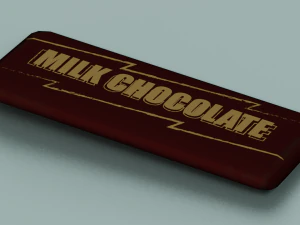 BARRA DE CHOCOLATE LOW POLY GAMEREADY Modelo 3D