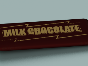 CHOCOLATE BAR LOW POLY GAMEREADY Modelo 3D