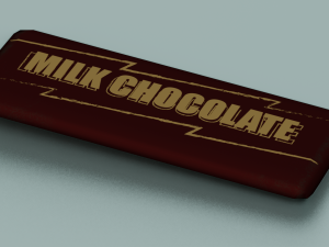 CHOCOLATE BAR LOW POLY GAMEREADY Modelo 3D