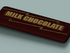 BARRA DE CHOCOLATE LOW POLY GAMEREADY Modelo 3D