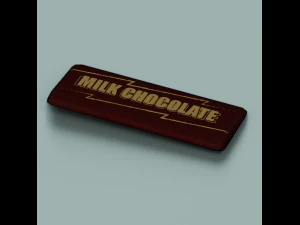 BARRA DE CHOCOLATE LOW POLY GAMEREADY Modelo 3D