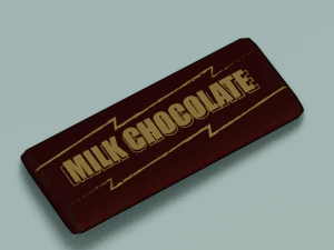 BARRA DE CHOCOLATE LOW POLY GAMEREADY Modelo 3D