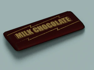 BARRA DE CHOCOLATE LOW POLY GAMEREADY Modelo 3D